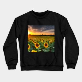 Hello Sunflowers Crewneck Sweatshirt